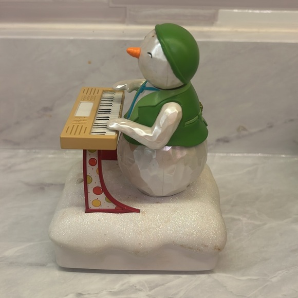 Hallmark Snowman Jazz Band 2010 Keyboard Kenny Hard to Find Retired - Picture 3 of 4